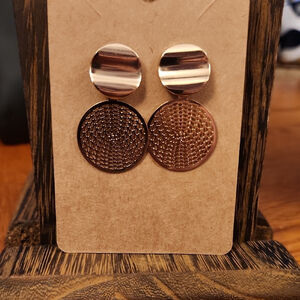 Gold Bohemian Statement Earrings Intricate Patterns